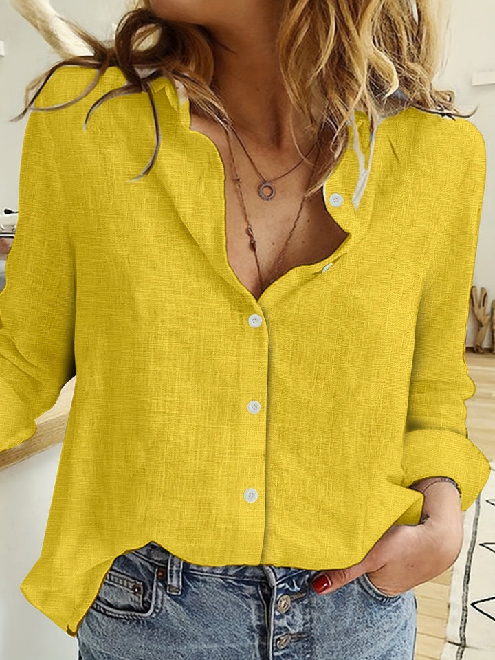 Fenna | Moderne Hemdbluse mit langen Ärmeln