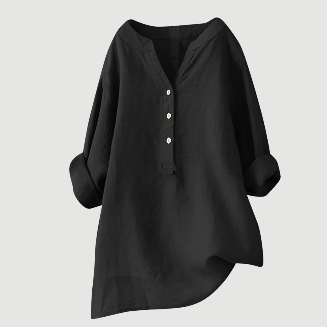 Freja | Luftiges Hemd mit Knöpfen