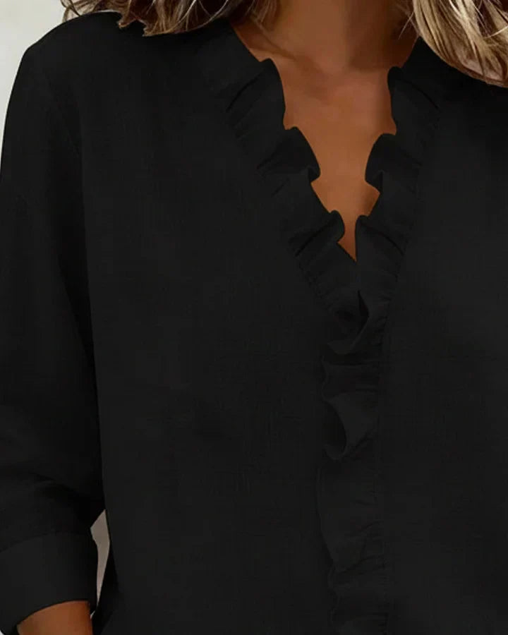 Heidi | Edle V-Ausschnitt Bluse