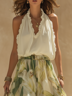 Liara | Luftiges Zweiteiler-Set mit Blumenprint