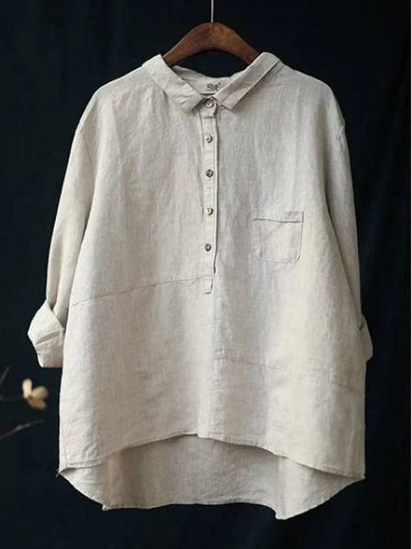Vega | Oversized Leinen-Bluse