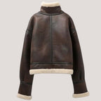 Anna-Luise | Vintage-Bikerjacke mit Teddyfutter