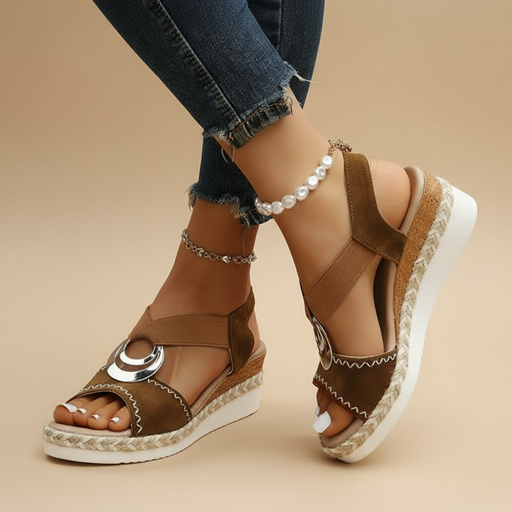 Myla | Elegante Plateausandale für Damen