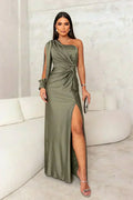 Janna | One-Shoulder-Abendkleid aus Satin