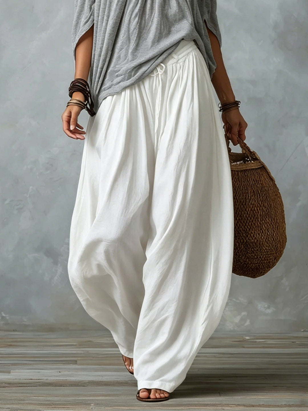 Femke | Zweiteiler-Set mit Off-Shoulder-Top und Laternenhose
