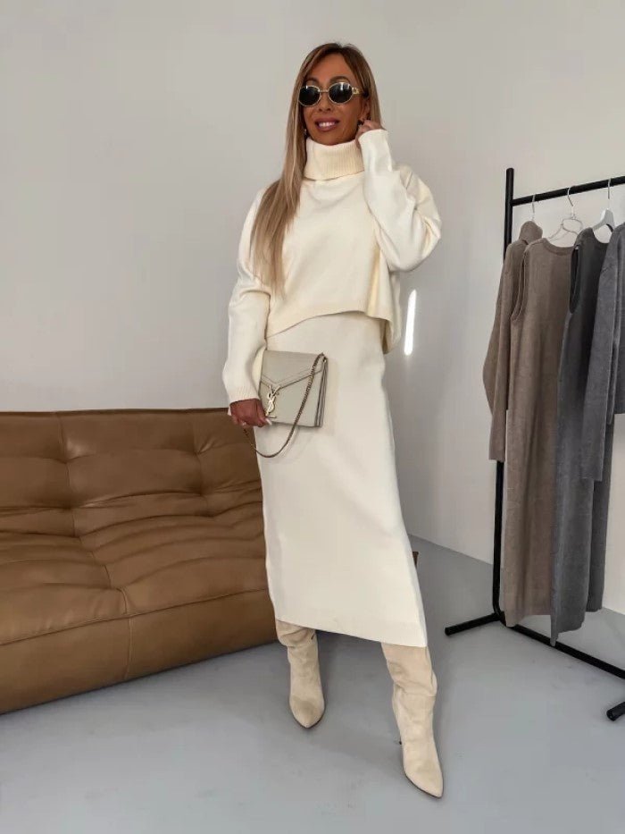 Anne-Luise | Strick-Set aus Pullover und Rock