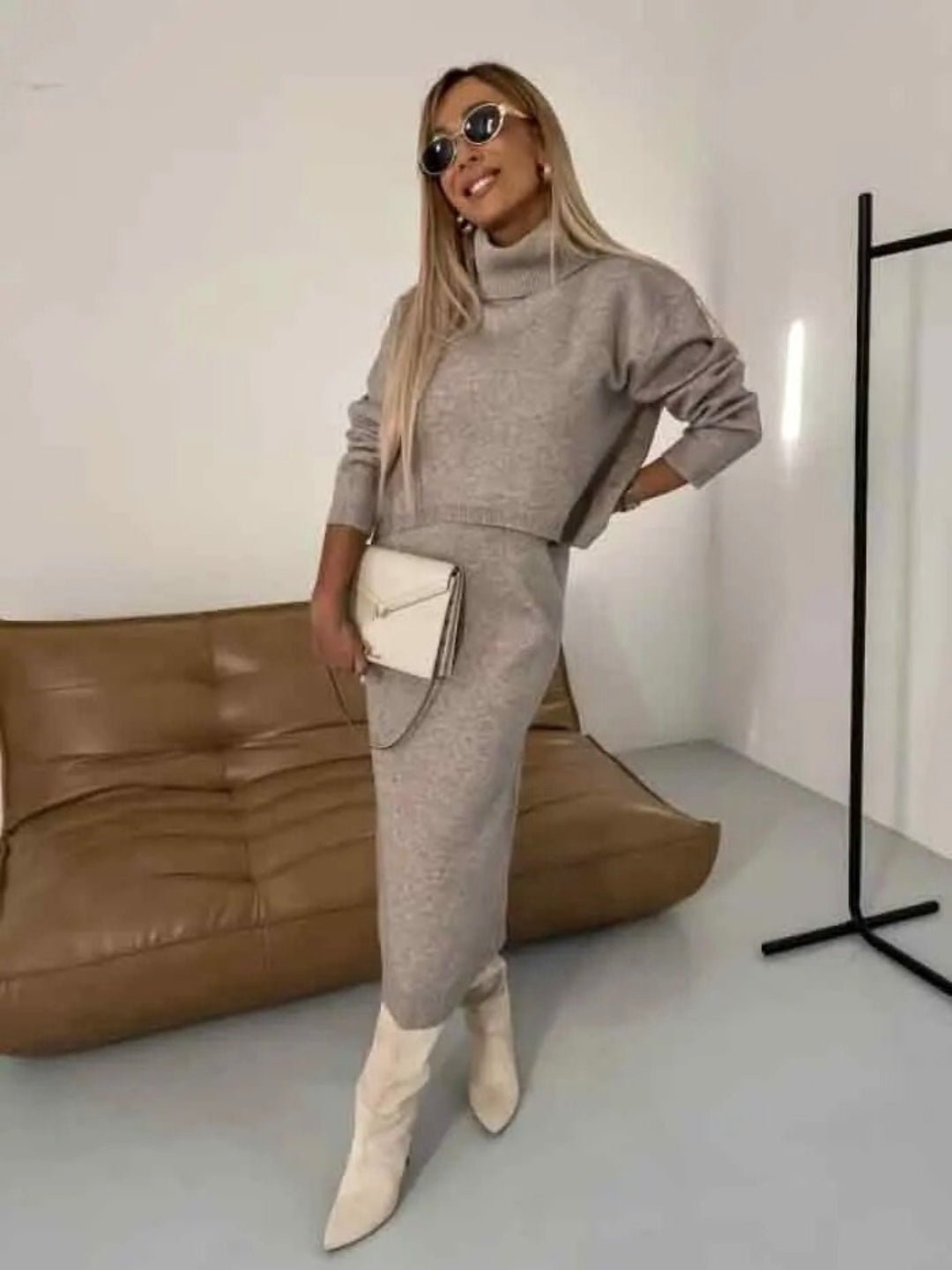Anne-Luise | Strick-Set aus Pullover und Rock
