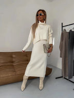 Anne-Luise | Strick-Set aus Pullover und Rock