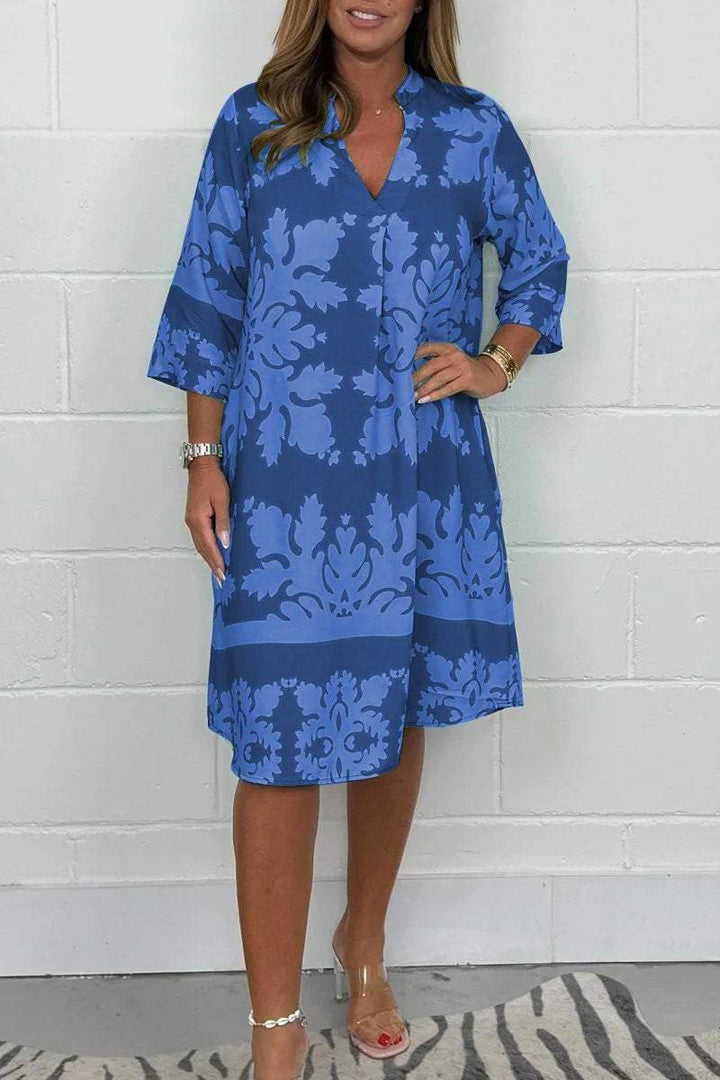 Niva | Glänzendes Frühlings-Midikleid