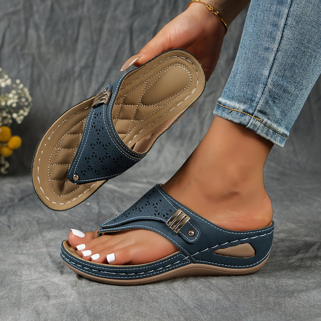 Mona | Bequeme Damen-Sandalen mit Keilabsatz