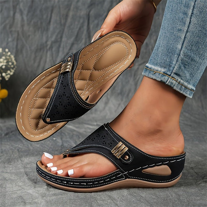 Mona | Bequeme Damen-Sandalen mit Keilabsatz