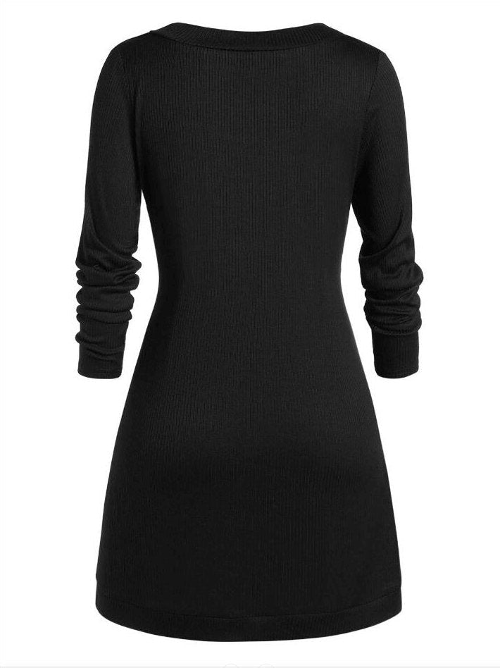 Bodil | Strickkleid mit Knopfleiste