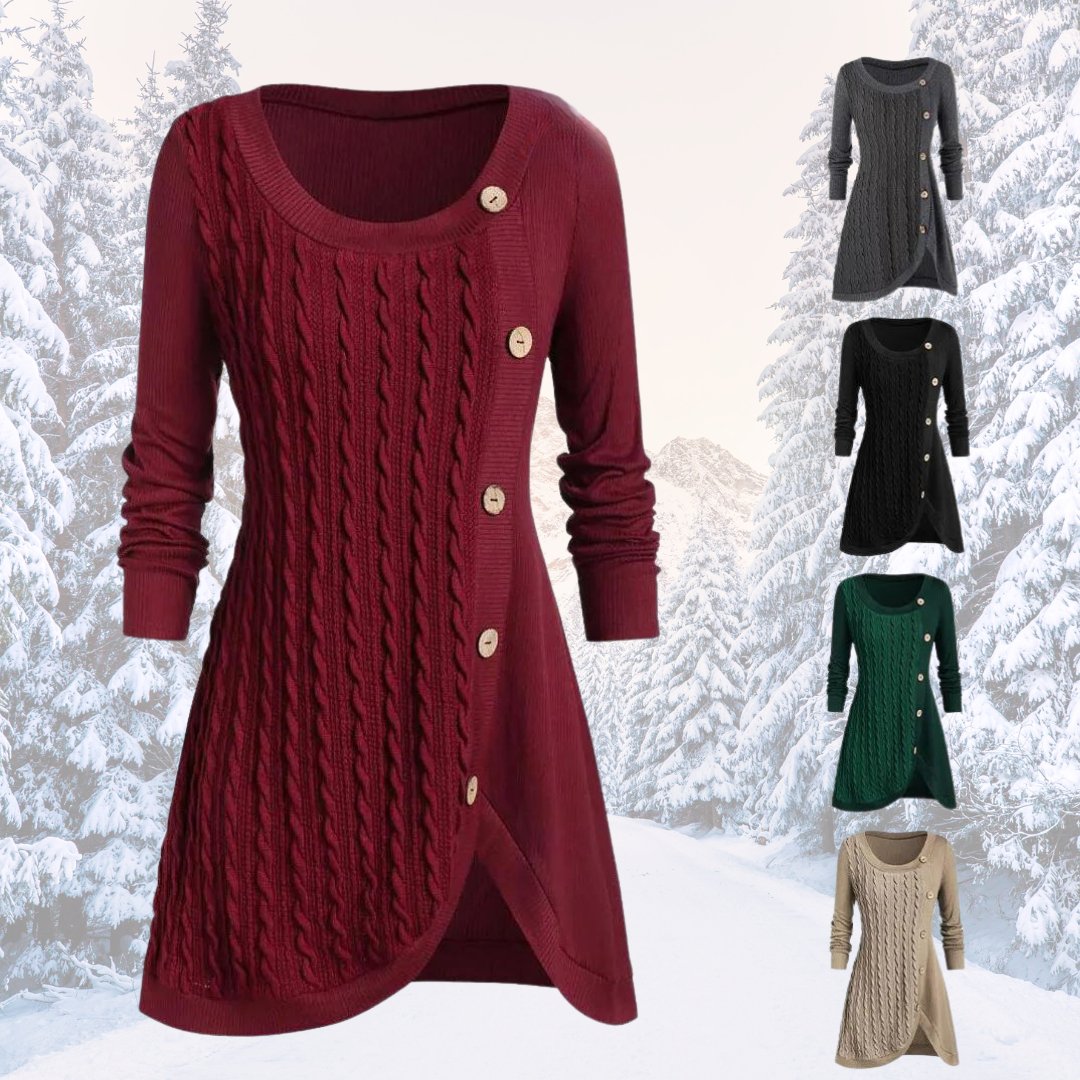 Bodil | Strickkleid mit Knopfleiste