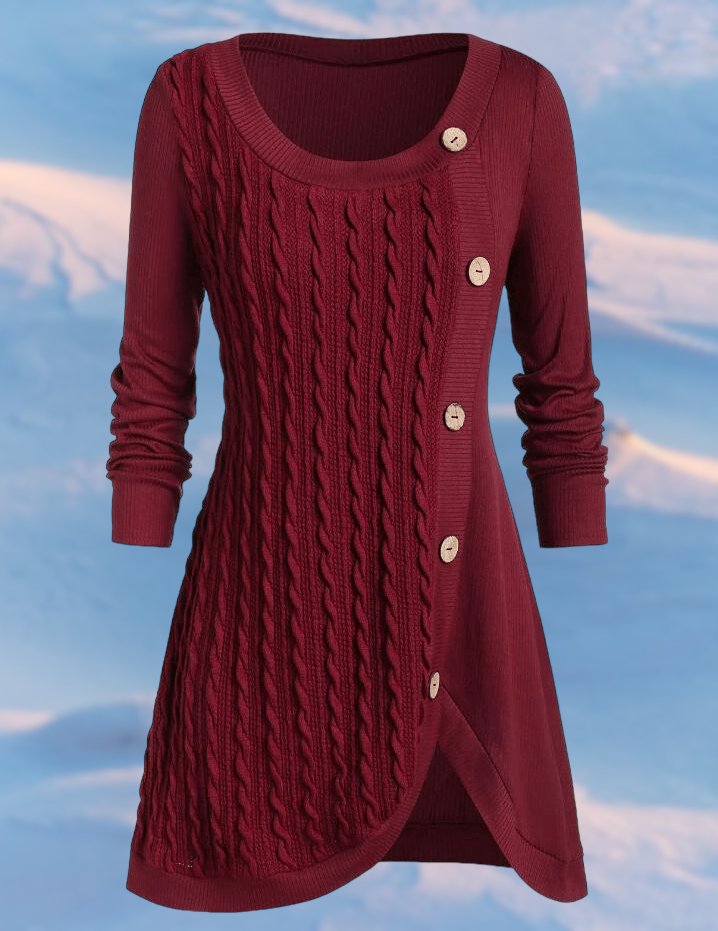 Bodil | Strickkleid mit Knopfleiste