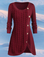 Bodil | Strickkleid mit Knopfleiste