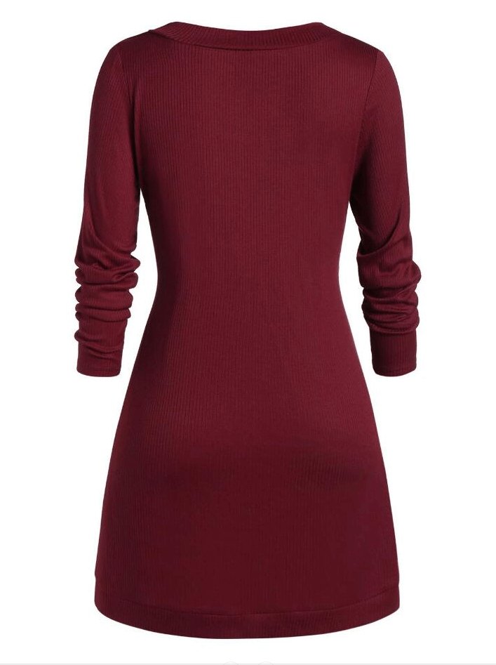Bodil | Strickkleid mit Knopfleiste