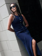 Hanne-Lotte | Elegantes Maxikleid aus Strick