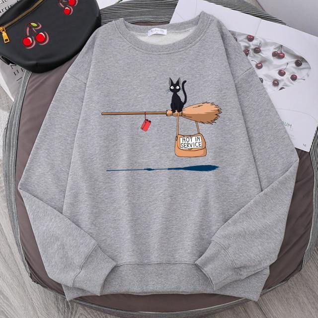 Lenja | Pullover mit Grafikdruck und gerippten Bündchen