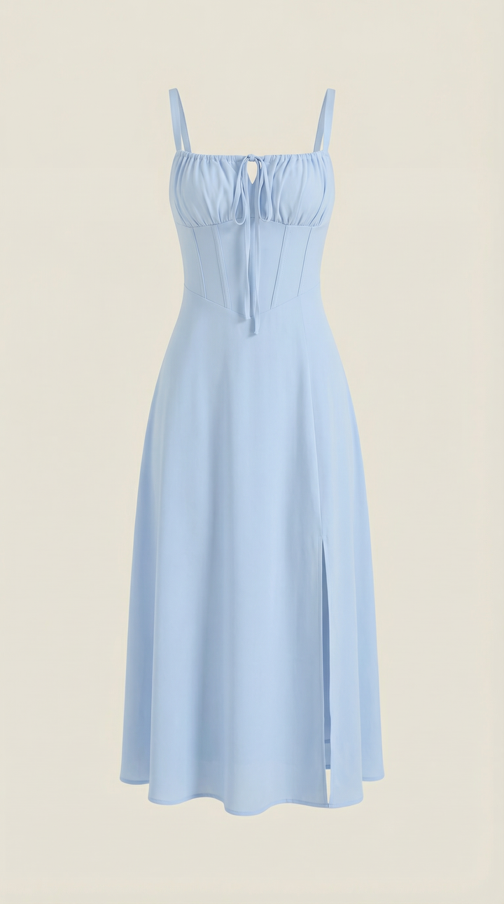 Elvira | Midikleid mit Schnürung