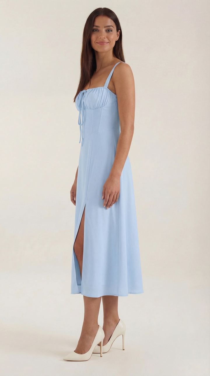 Elvira | Midikleid mit Schnürung