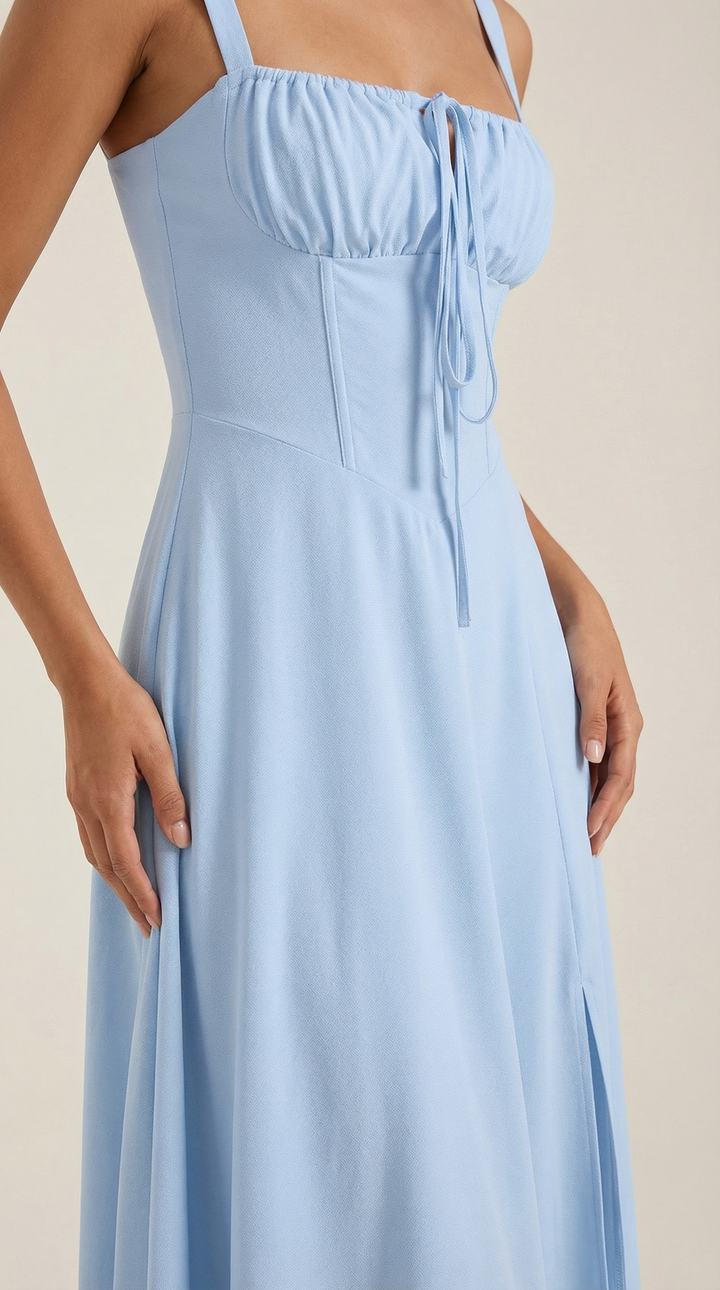 Elvira | Midikleid mit Schnürung