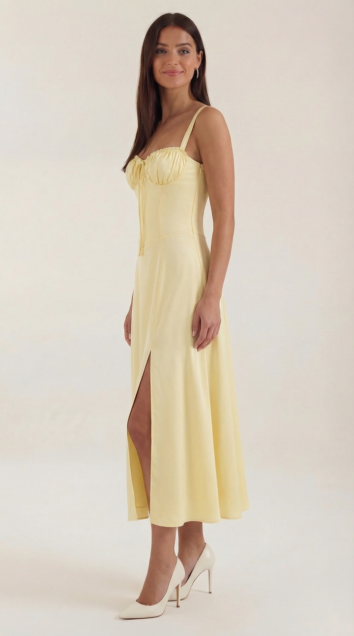 Elvira | Midikleid mit Schnürung