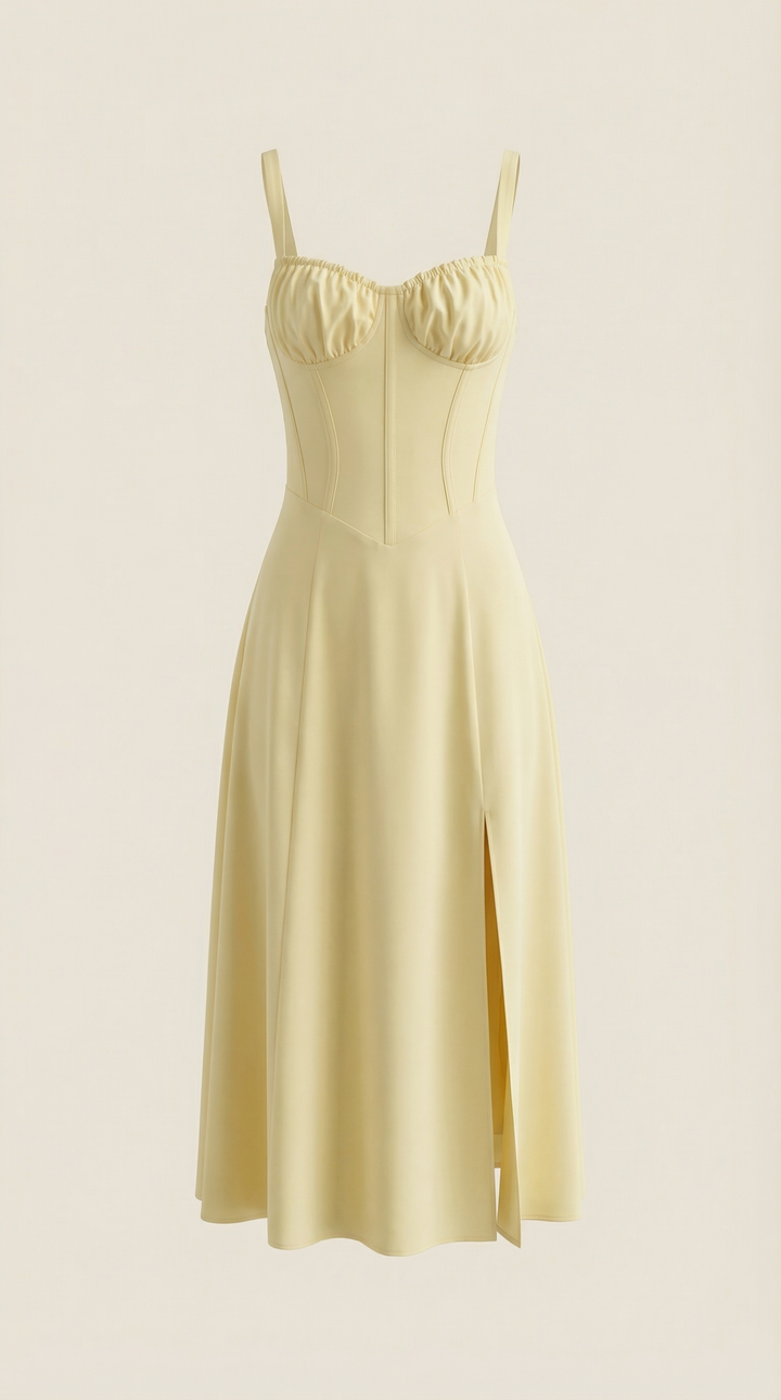 Elvira | Midikleid mit Schnürung