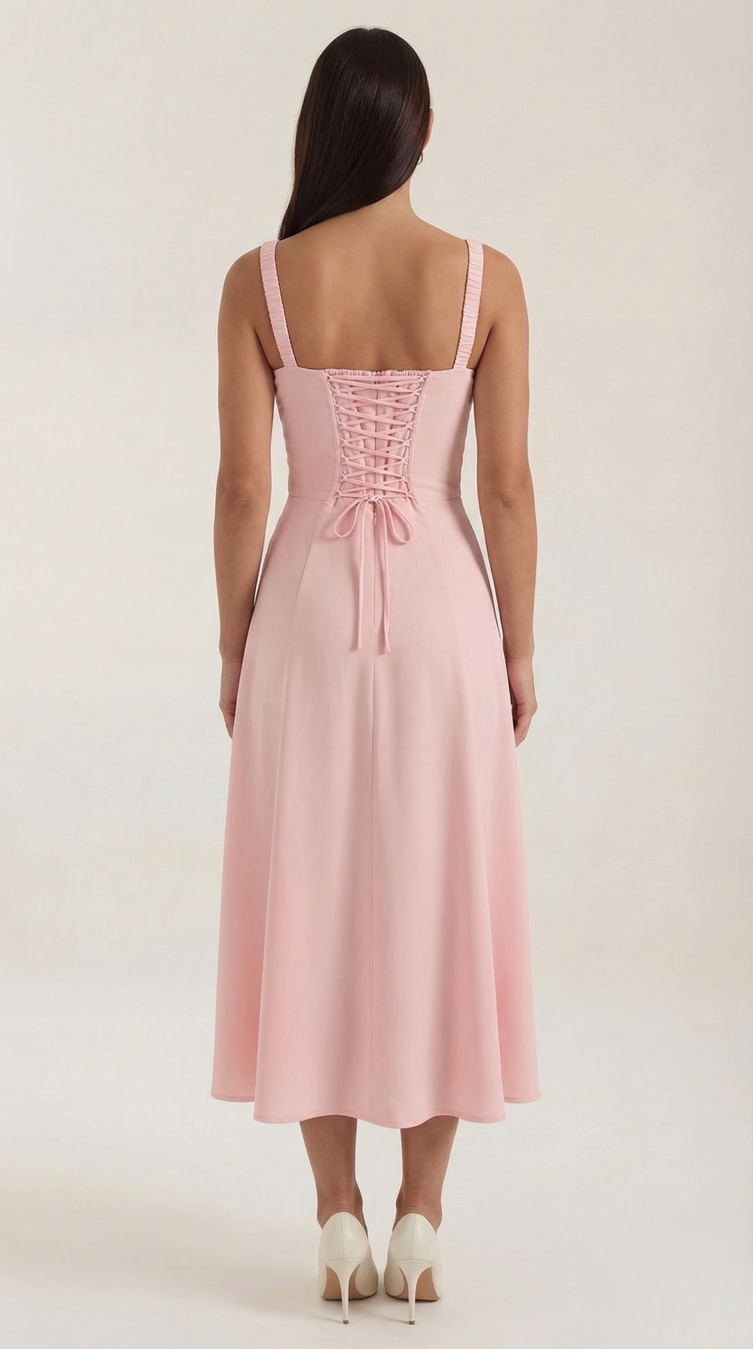 Elvira | Midikleid mit Schnürung