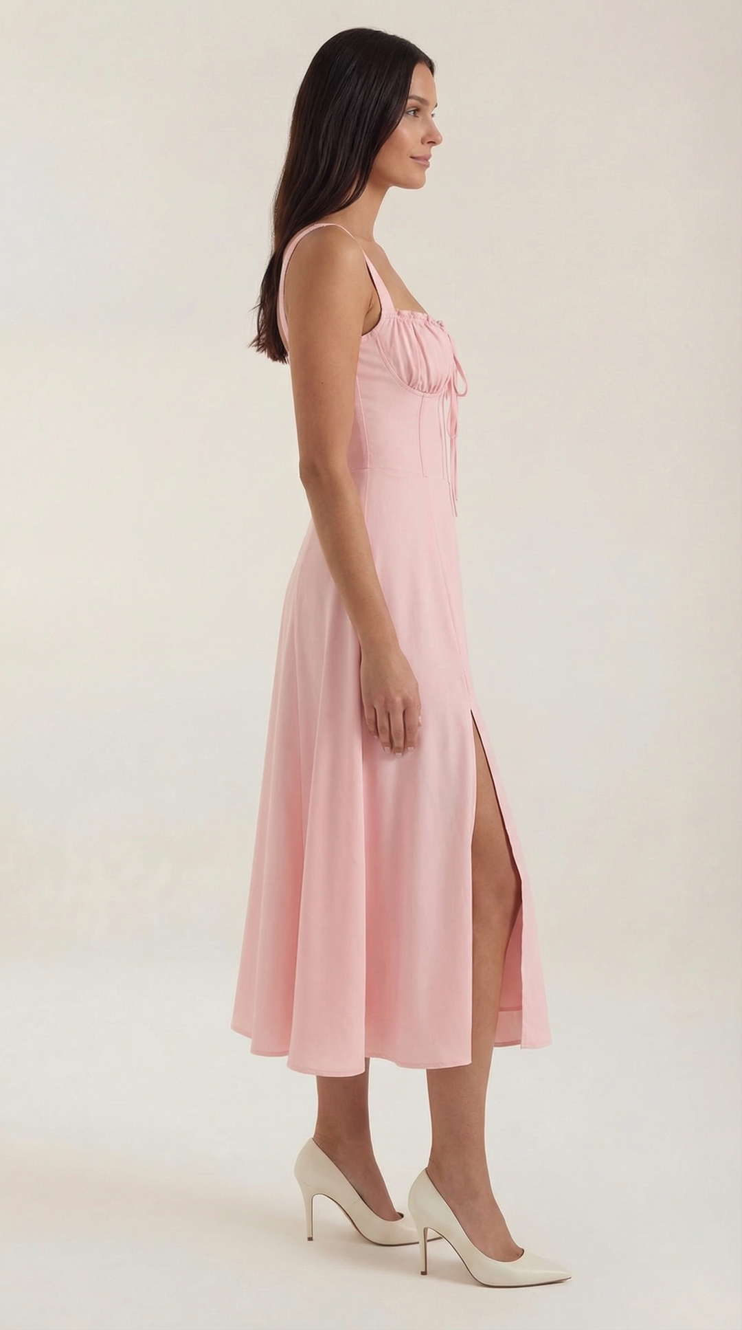 Elvira | Midikleid mit Schnürung