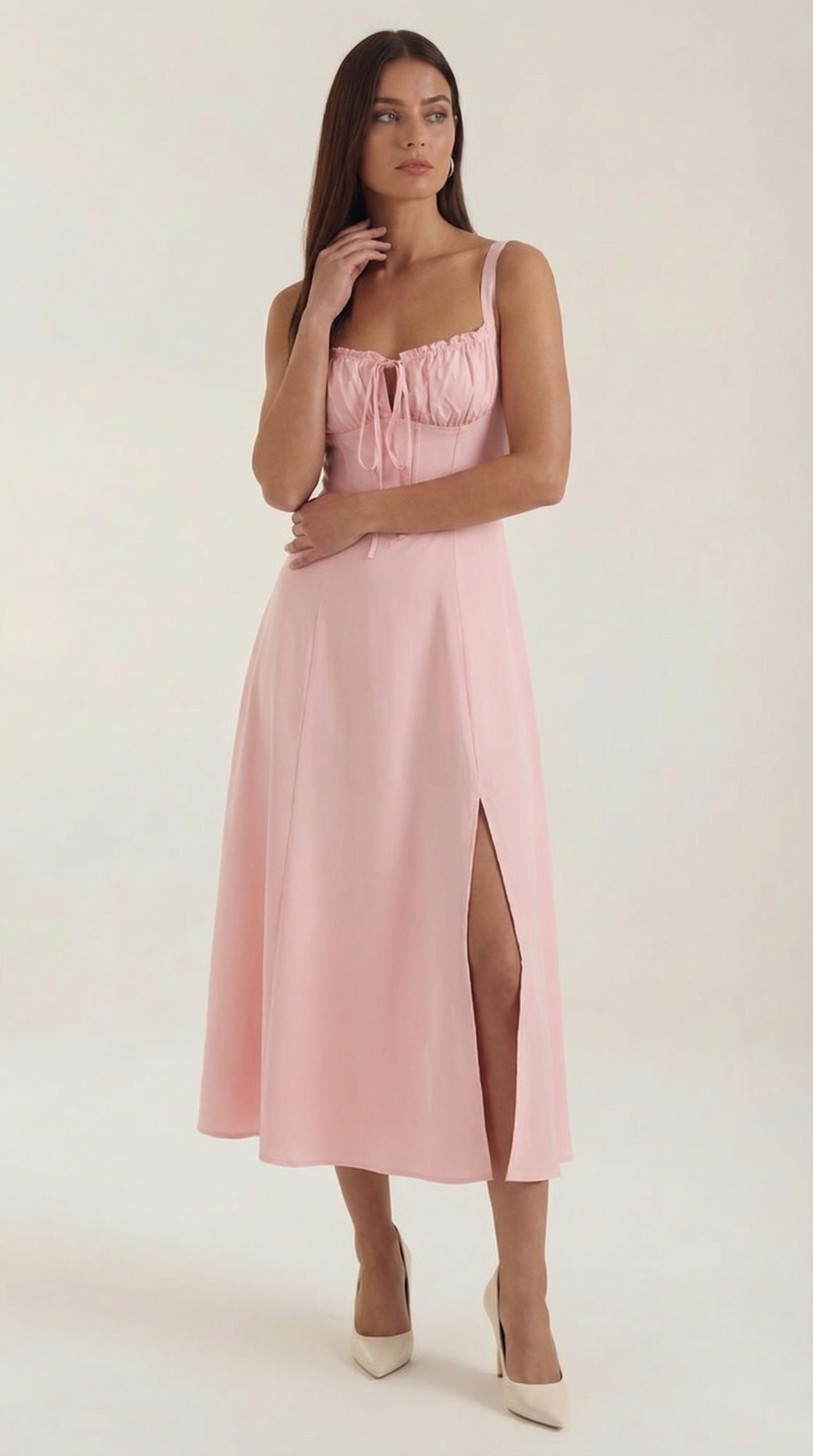 Elvira | Midikleid mit Schnürung