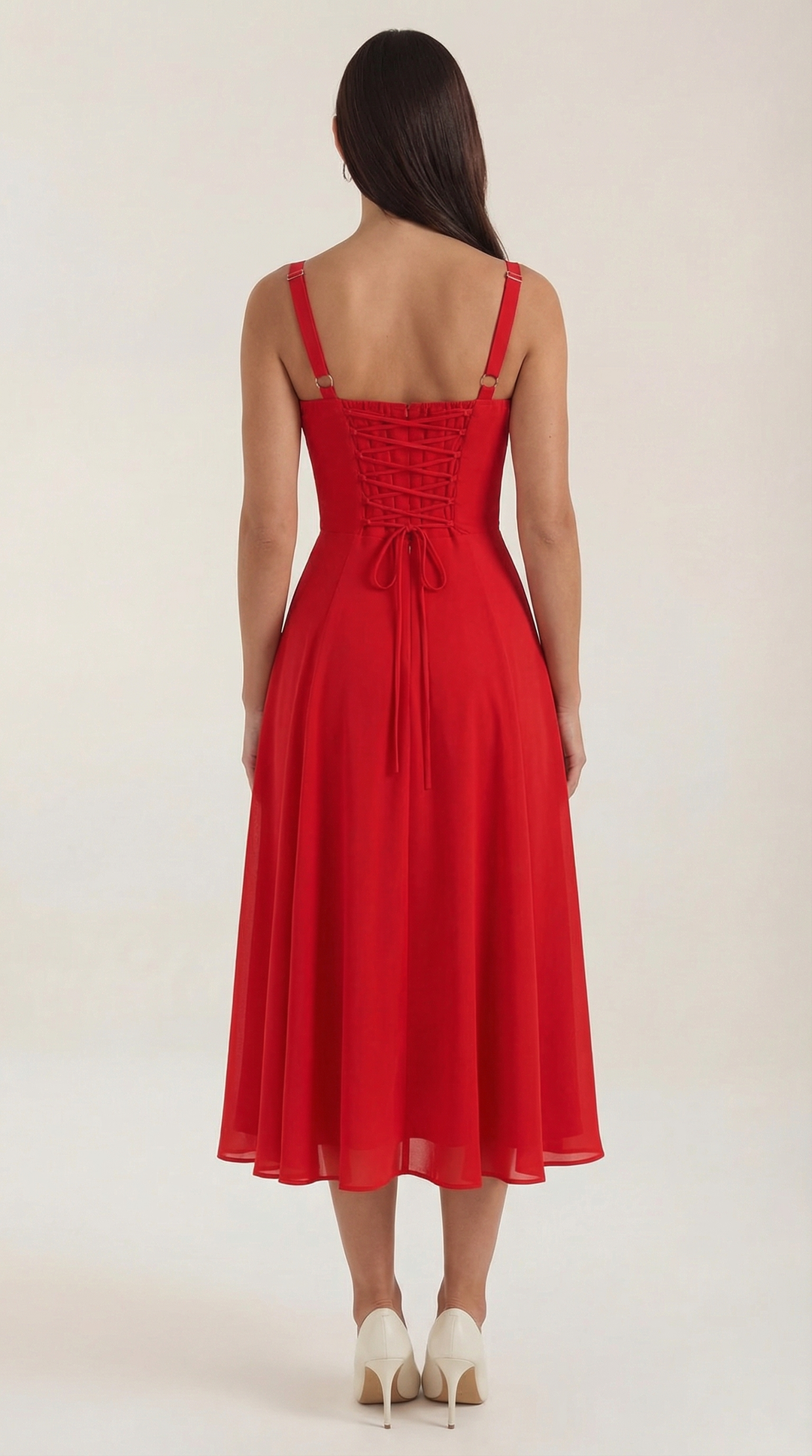 Elvira | Midikleid mit Schnürung