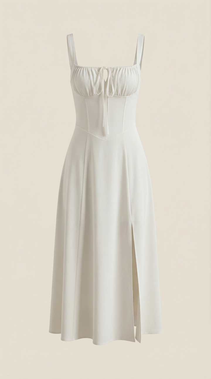 Elvira | Midikleid mit Schnürung