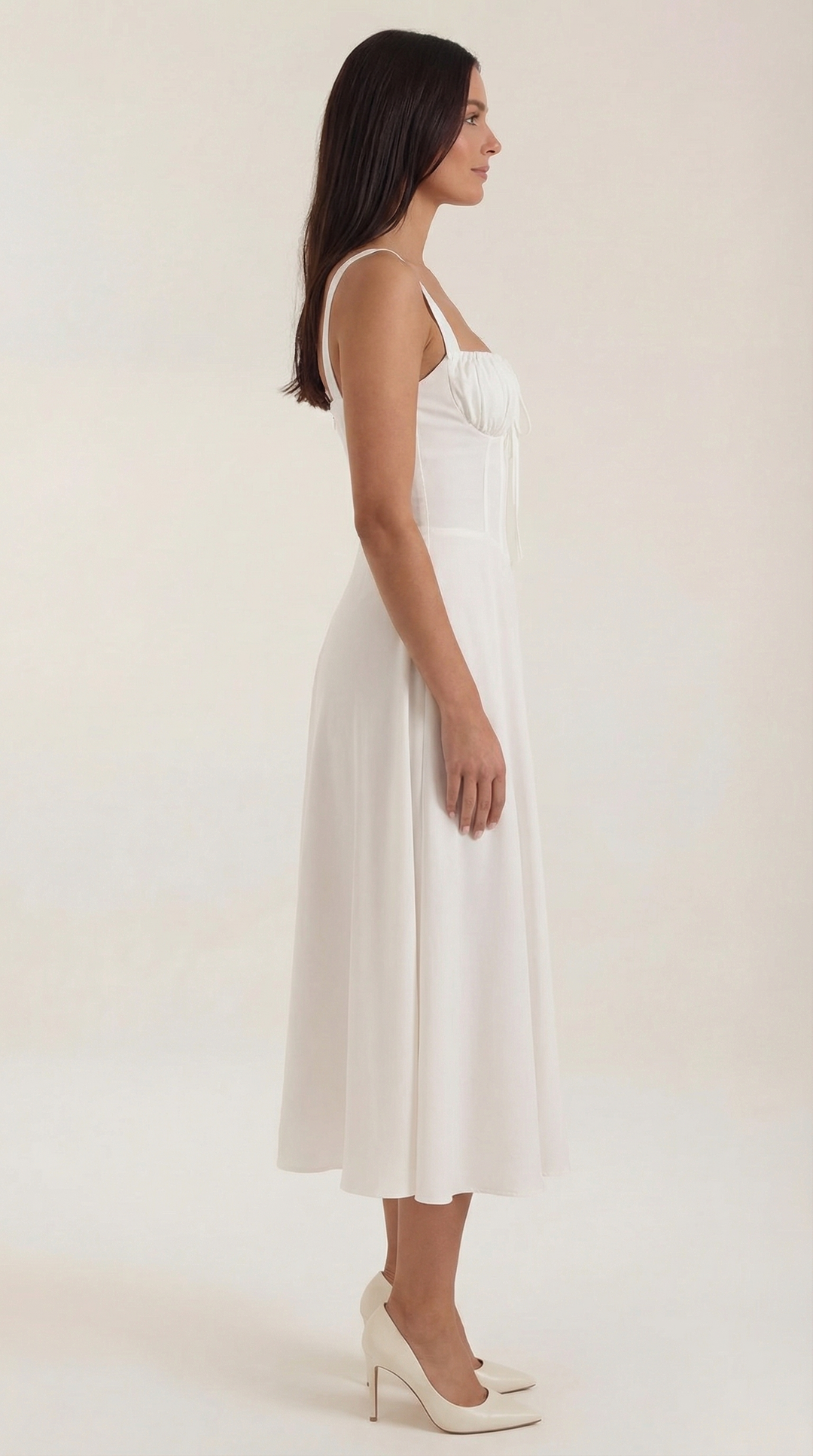 Elvira | Midikleid mit Schnürung