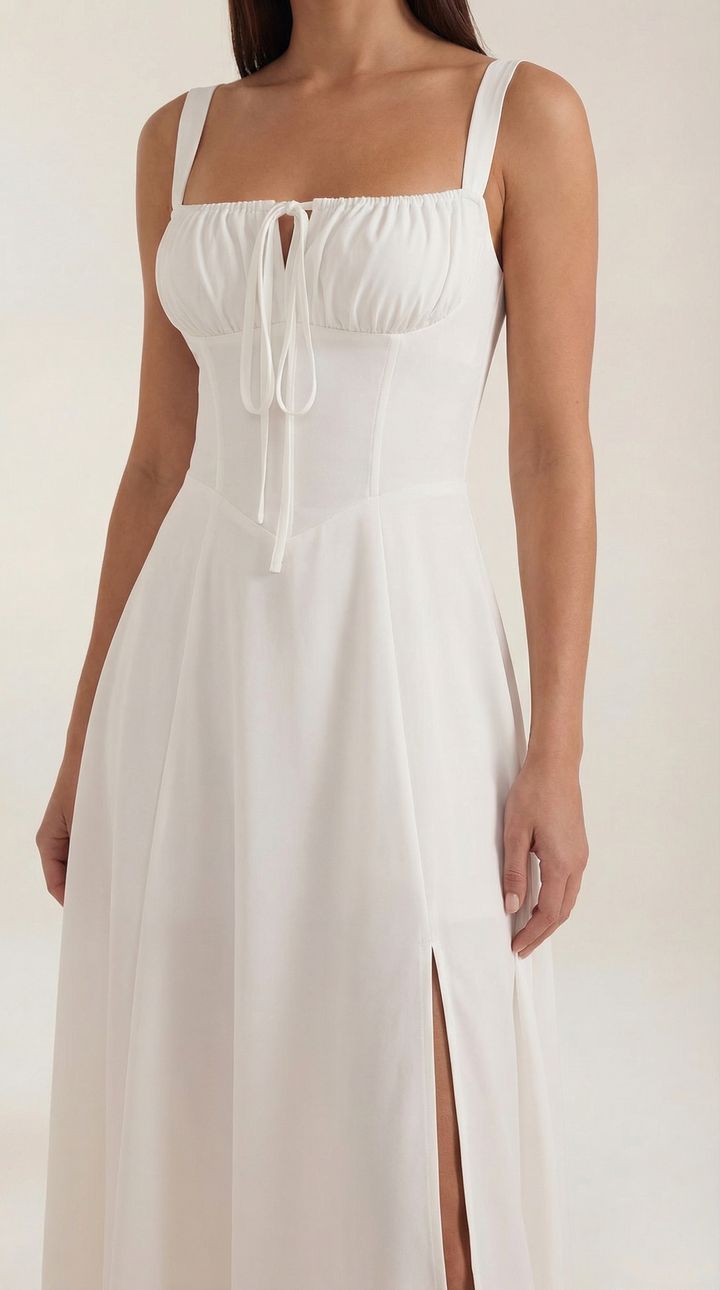 Elvira | Midikleid mit Schnürung