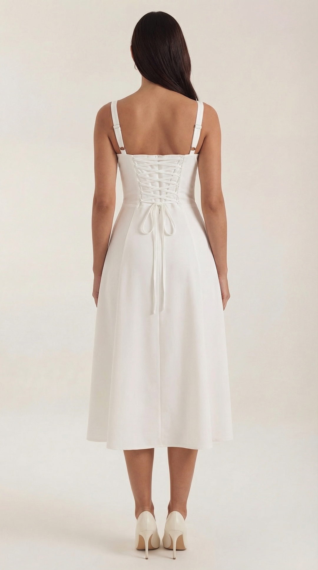 Elvira | Midikleid mit Schnürung