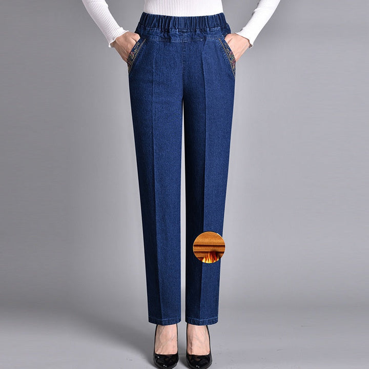 Fali | Damenjeans mit Seitentaschen und elastischem Bund