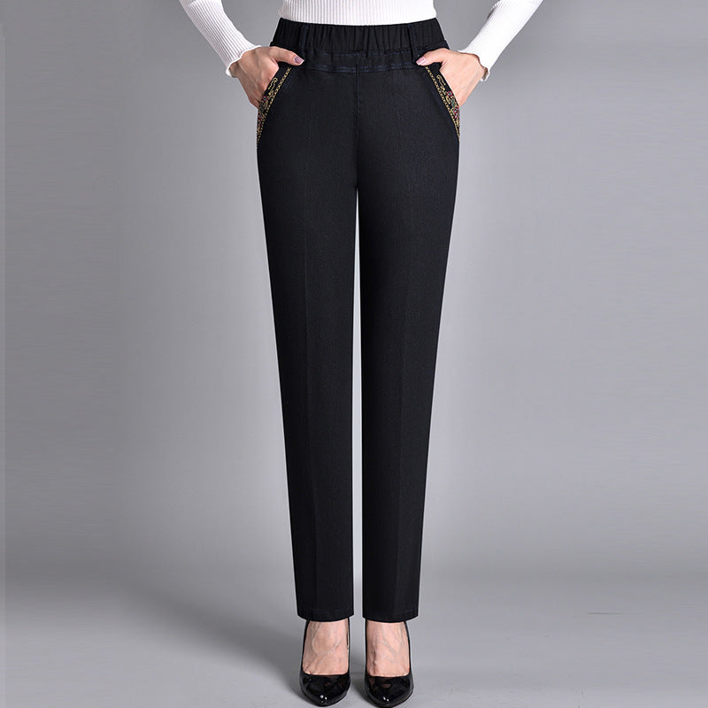 Fali | Damenjeans mit Seitentaschen und elastischem Bund