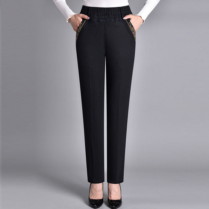 Fali | Damenjeans mit Seitentaschen und elastischem Bund