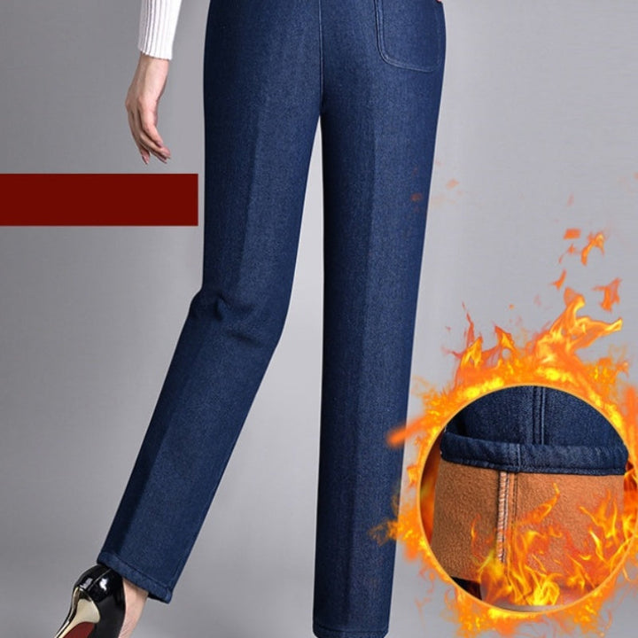 Fali | Damenjeans mit Seitentaschen und elastischem Bund