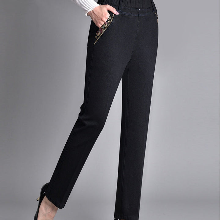 Fali | Damenjeans mit Seitentaschen und elastischem Bund