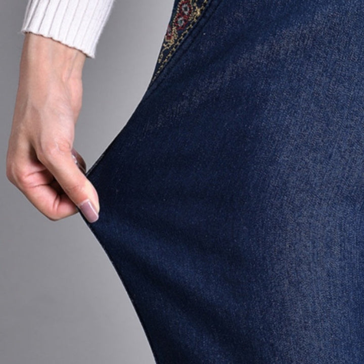 Fali | Damenjeans mit Seitentaschen und elastischem Bund
