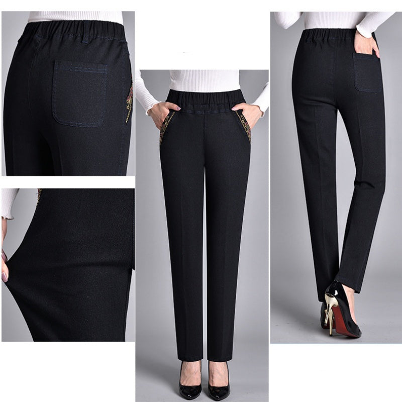 Fali | Damenjeans mit Seitentaschen und elastischem Bund