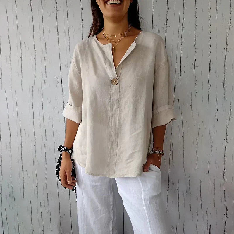 Ingrid | Vielseitige Knopf-Bluse