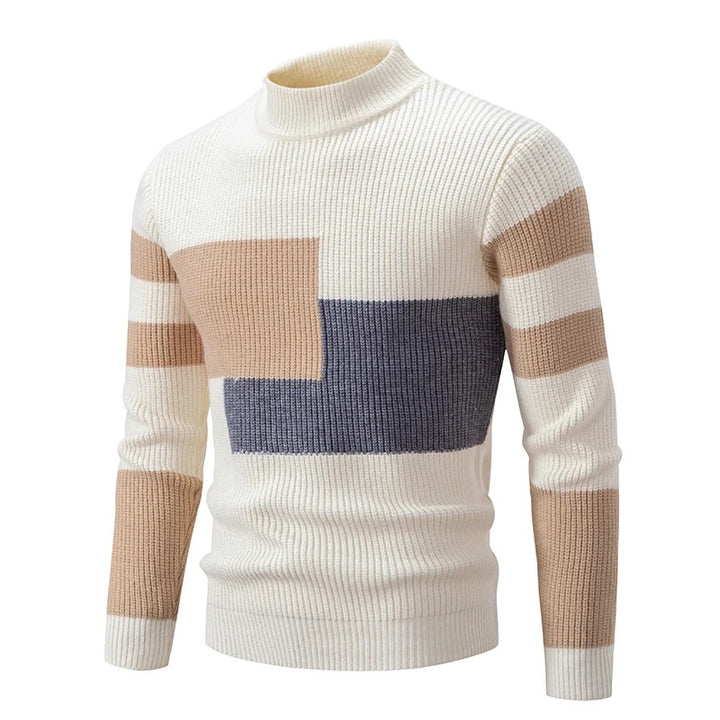 Arnulf | Herrenpullover mit Colorblock-Muster
