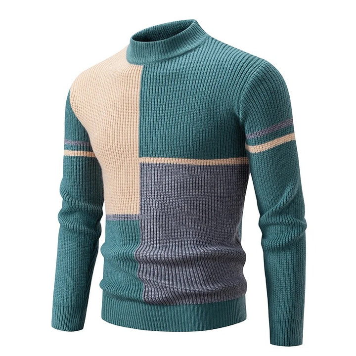 Arnulf | Herrenpullover mit Colorblock-Muster