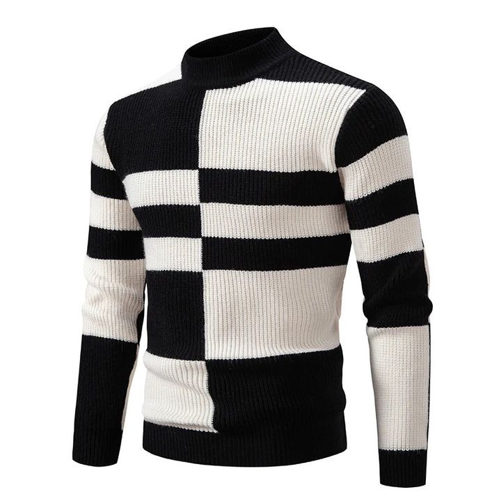 Arnulf | Herrenpullover mit Colorblock-Muster