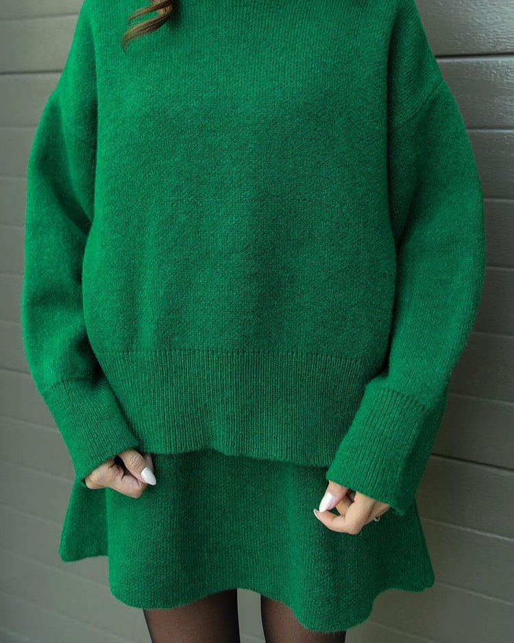 Mascha | Strick-Zweiteiler aus Pullover und Rock